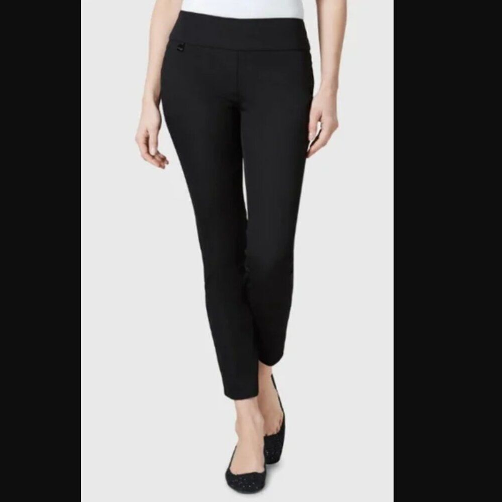 LISETTE Pull up Black Ankle Pants/Size 8